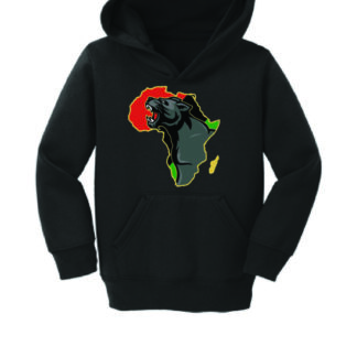 Africa Panther Hoodie Blk